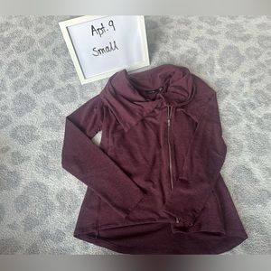Apt. 9 size small burgundy zipper sweater